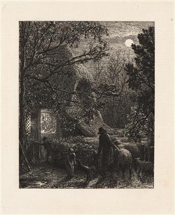 SAMUEL PALMER Christmas (Folding the Last Sheep).                                                                                                